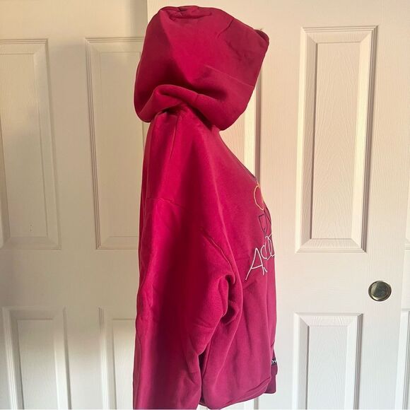 Madhappy Local Optimist Fleece Hoodie Sweatshirt in Peony Medium NEW - Picture 5 of 9